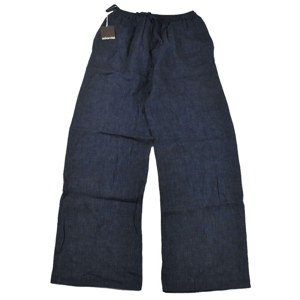 Eskandar NWT Linen Pants Sz 0 Lightweight Wide Leg